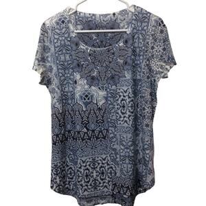 Style & Co.‎ Women's Top Medium knit Rhinestones Soft Stretch